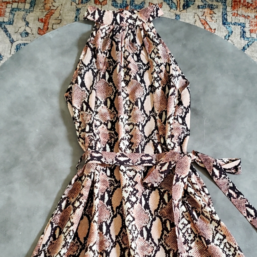 Shein snake print dress, size medium